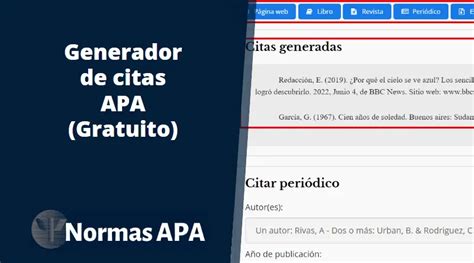 generador normas appa|Generador de citas APA gratuito [Versión 2024]